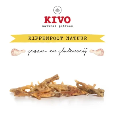 Kivo Kippenpoot Natuur 200gr