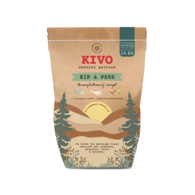 Kivo Persbrok Kip en Pens 14kg