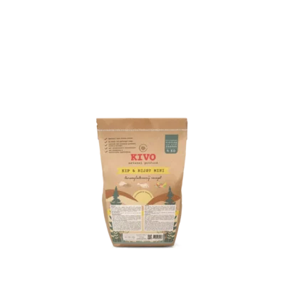 Kivo Persbrok Kip en Rijst - Mini - 4kg