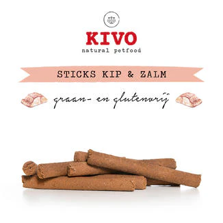Kivo Sticks Kip en Zalm 10 stuks