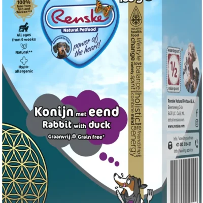 Renske Tetra Konijn met Eend Graanvrij 24 x 185gr