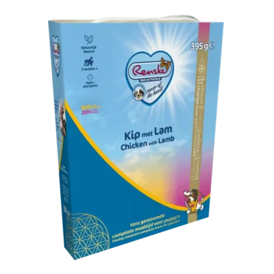 Renske Gestoomd Puppy - Kip met Lam 10 x 395gr