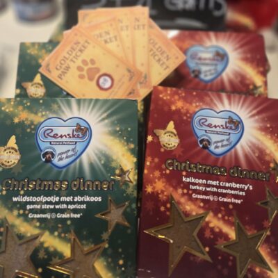 Renske Gestoomd KERSTdiners (2x kalkoen-2x wildstoofpotje) 3 + 1 GRATIS én Golden Paw Ticket (kopie)