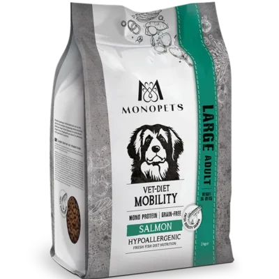 Monopets Hypoallergenic Large Vet-Diet Mobility Salmon 12,5kg